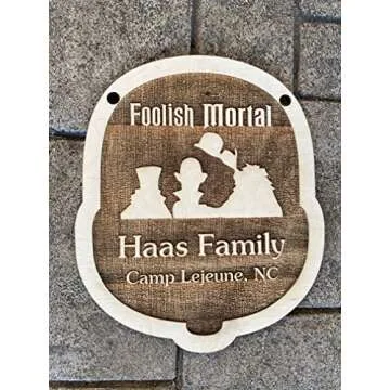 Custom Theme Park Stroller ID Tags - Personalized Name Plates