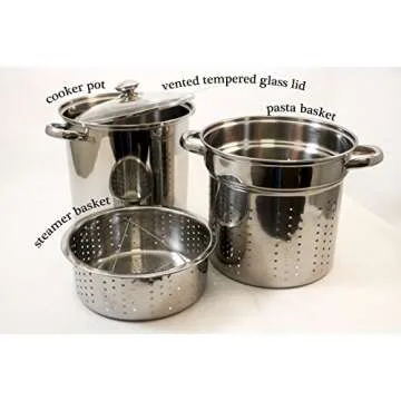 EXCELSTEEL Multi-Cookware Set Stainless Steel 12 Qt