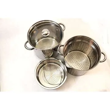 EXCELSTEEL Multi-Cookware Set Stainless Steel 12 Qt