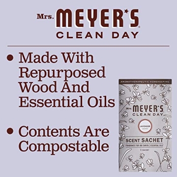 MRS. MEYER'S Lavender Air Freshener Sachets Pack of 3