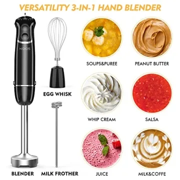 KOIOS 500W Powerful Electric Food Processor for Kitchen