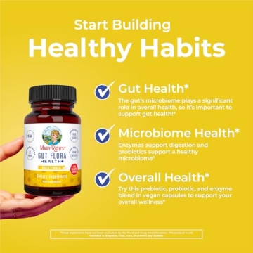 MaryRuth Organics Gut Flora Health+ Enzymes for Digestive Support