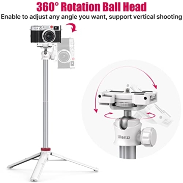 ULANZI MT-44 Extendable Phone Tripod Selfie Stick 360° Ball Head
