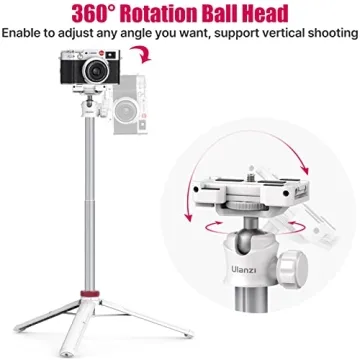 ULANZI MT-44 Extendable Phone Tripod Selfie Stick 360° Ball Head
