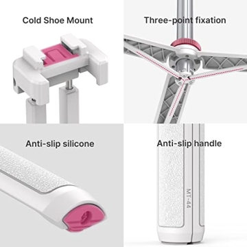 ULANZI MT-44 Extendable Phone Tripod Selfie Stick 360° Ball Head