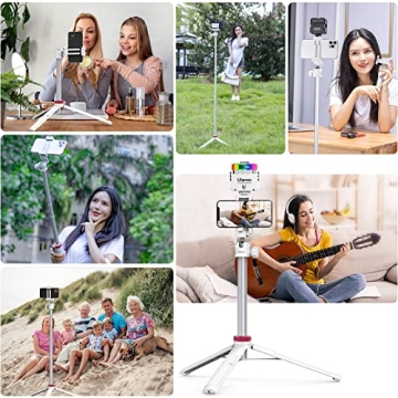 ULANZI MT-44 Extendable Phone Tripod Selfie Stick 360° Ball Head