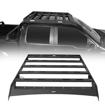 u-Box F150 Roof Rack Top Cargo Carrier w/LED Lights for Ford Raptor & F150 (2009-2014)