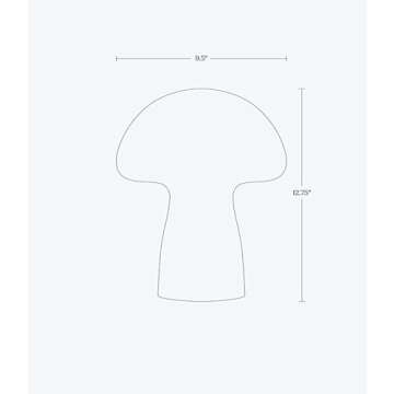 Ozarke Mushroom Table Lamp - Portable LED Small Bedside Energy Saving Night Light for Living Room, Bedroom & Home Décor (Warm 3000K)