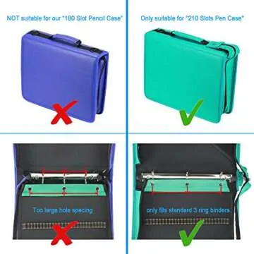 YOUSHARES 54 Slots Pencil Sleeve - Perfect for Artists