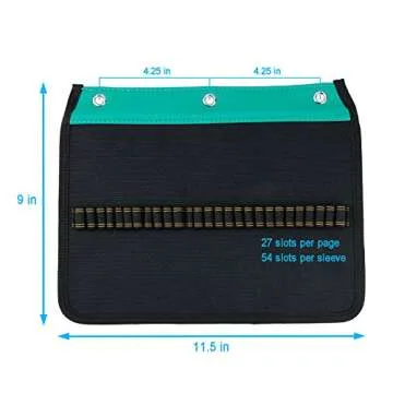 YOUSHARES 54 Slots Pencil Sleeve - Perfect for Artists