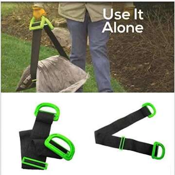 Luffa elves Adjustable Lifting Moving Straps, Lifting Belt, Heavy Lifting Belt Moving and Lifting System, Heavy Furniture Multifunctional Conveyor Belt, Boxes, mattresses, Construction (2pcs)