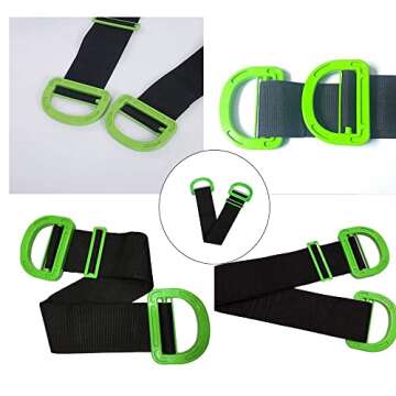 Luffa elves Adjustable Lifting Moving Straps, Lifting Belt, Heavy Lifting Belt Moving and Lifting System, Heavy Furniture Multifunctional Conveyor Belt, Boxes, mattresses, Construction (2pcs)