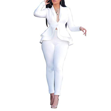 Elegant Salimdy 2-Piece Women's Suit: Blazer & Pants Set for Business & Party