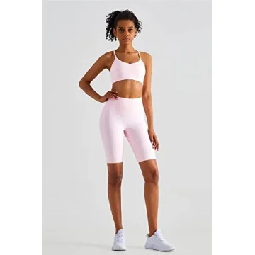 High Impact Sports Bra for Women, Padded V Neck