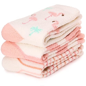 EBMORE Womens Fluffy Socks Slipper Cosy Bed Soft Plush Warm Winter Cabin Gift Stocking Fillers Ladie...