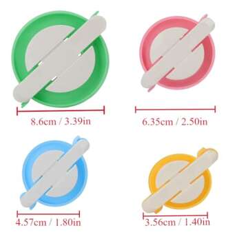 4 Sizes Pompom Pom-pom Maker for Fluff Ball Weaver Needle Craft DIY Wool Knitting Craft Tool Set Decoration by Knewmart