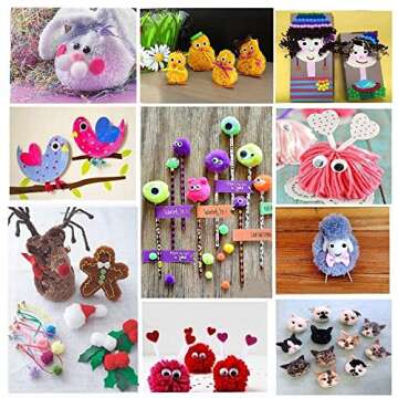 4 Sizes Pompom Pom-pom Maker for Fluff Ball Weaver Needle Craft DIY Wool Knitting Craft Tool Set Decoration by Knewmart