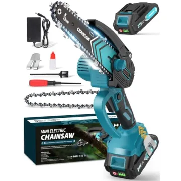 Portable 6 Inch Mini Chainsaw for Efficient Wood Cutting and Trimming