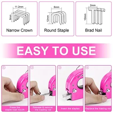 Dependable 3-in-1 Staple Gun for DIY Projects