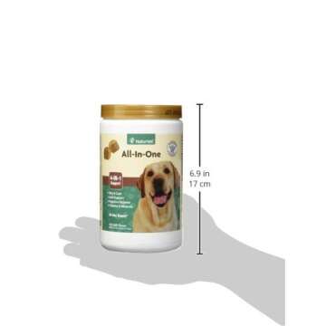 NaturVet All-in-One Dog Supplement for Joint, Digestive, Skin Care - 120 Soft Chews