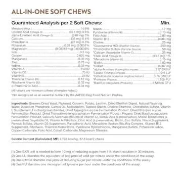 NaturVet All-in-One Dog Health Soft Chews 120 Count