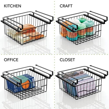 Maximize Space with mDesign Sliding Storage Basket