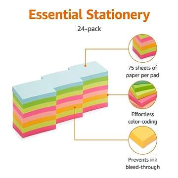Colorful Mini Sticky Notes, Perfect for Lists & Reminders