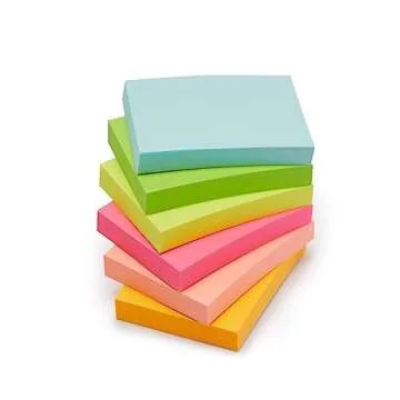 Colorful Mini Sticky Notes, Perfect for Lists & Reminders