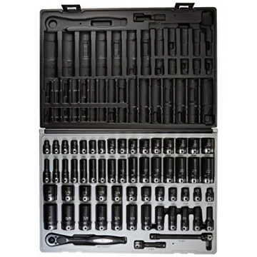 Durable Grey Pneumatic 3/8 Driving Socket Set - 59Pc