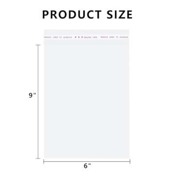 AIRSUNNY 100 Pcs 6x9 Clear Resealable Cello/Cellophane Bags for Bakery, Candle, Soap, Cookie Packagi...