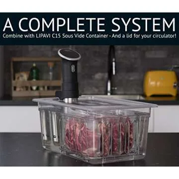 LIPAVI L15 Sous Vide Rack - Adjustable & Collapsible