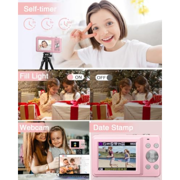 Lecran Kids FHD 1080P Camera, 44MP, Compact Gift