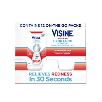 Visine Red Eye Hydrating Comfort Redness Relief Eye Drops - Travel Size