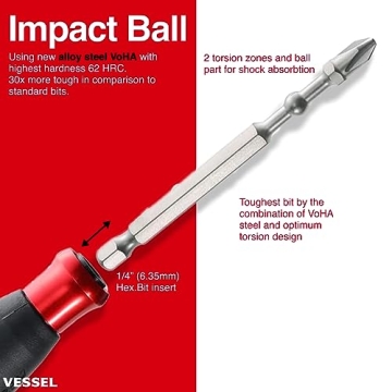 VESSEL Cordless Ball Grip Screwdriver - Innovative Power Tool