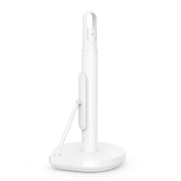 simplehuman Paper Towel Holder with Spray Pump - White Stainless Steel