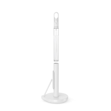 simplehuman Paper Towel Holder with Spray Pump - White Stainless Steel