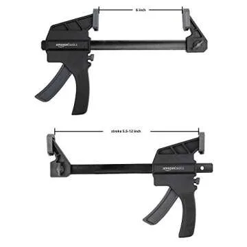 Amazon Basics 6-Piece Trigger Clamp Set – 4" & 6" Clamps