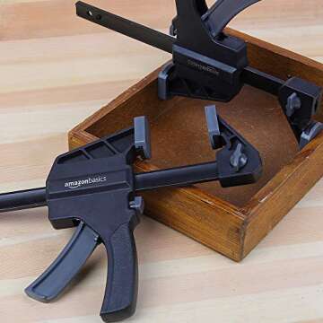 Amazon Basics 6-Piece Trigger Clamp Set – 4" & 6" Clamps