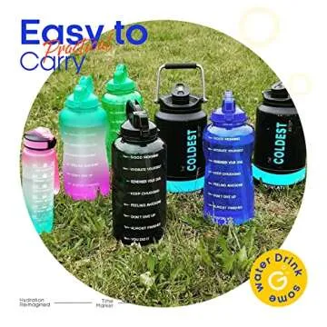 Giotto 1 Gallon Motivational Water Bottle - BPA Free & Portable