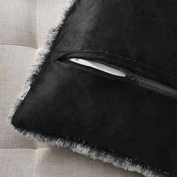 NordECO HOME Luxury Soft Faux Fur Cushion Cover Pillowcase, 16" x 16"