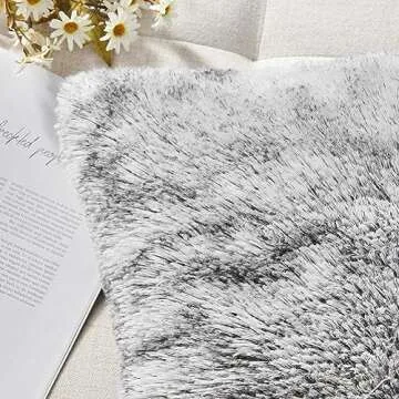 NordECO HOME Faux Fur Cushion Cover for Stylish Decor