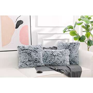 NordECO HOME Faux Fur Cushion Cover for Stylish Decor