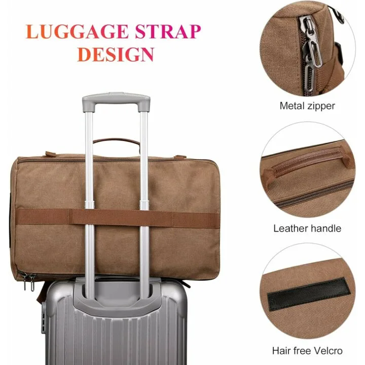 WITZMAN Vintage Travel Backpack - Large Laptop Bag