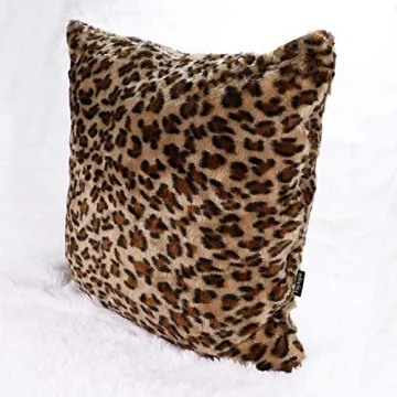 Faylapa 4 Pack Leopard Print Pillow Covers for Home Decor