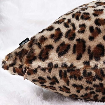 Faylapa 4 Pack Leopard Print Pillow Covers for Home Decor