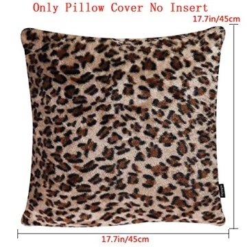 Faylapa 4 Pack Leopard Print Pillow Covers for Home Decor