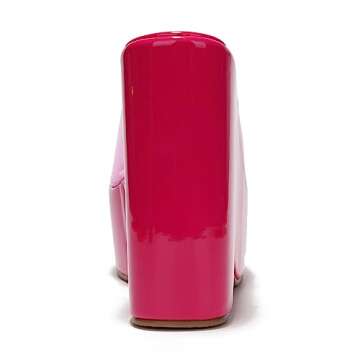 Stylish Cape Robbin Pinkki Clear Strap Wedge Heels