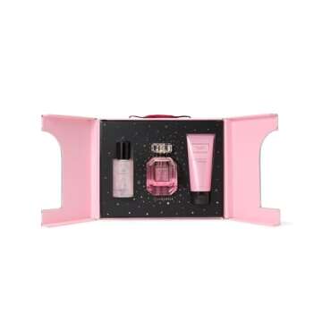 Victoria's Secret Bombshell 3 Piece Luxe Fragrance Gift Set: 1.7 oz. Eau de Parfum, Travel Lotion & ...