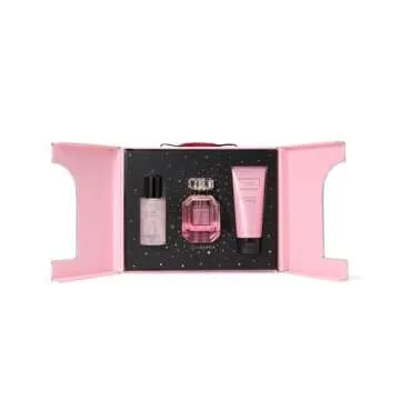 Victoria's Secret Bombshell 3 Piece Luxe Fragrance Gift Set: 1.7 oz. Eau de Parfum, Travel Lotion & ...