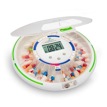 EziMedPil Automatic Pill Dispenser with Alarms & Light